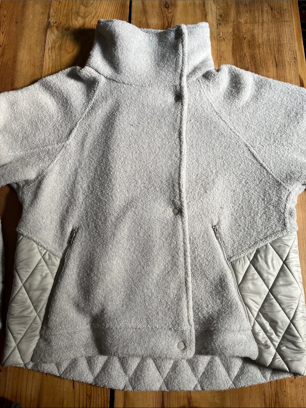 LULULEMON 10 Heathered Ceramic Show Me The Sherpa Jacket Pile Wool Quilted - Picture 2 of 15